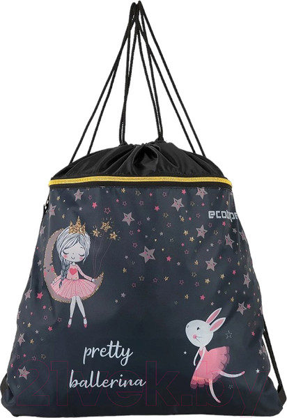 Изображение товара Мешок для обуви Ecotope Kids Балерина 057-M588-68-CLR  (черный)