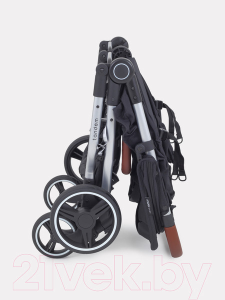 Изображение товара Детская прогулочная коляска MOWbaby Tandem / MB170 (черный)