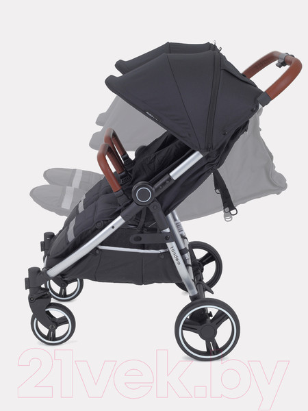 Изображение товара Детская прогулочная коляска MOWbaby Tandem / MB170 (черный)