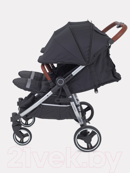 Изображение товара Детская прогулочная коляска MOWbaby Tandem / MB170 (черный)