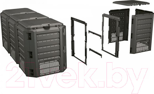 Изображение товара Компостер Prosperplast Module compogreen IKSM1200C-S411 (черный)