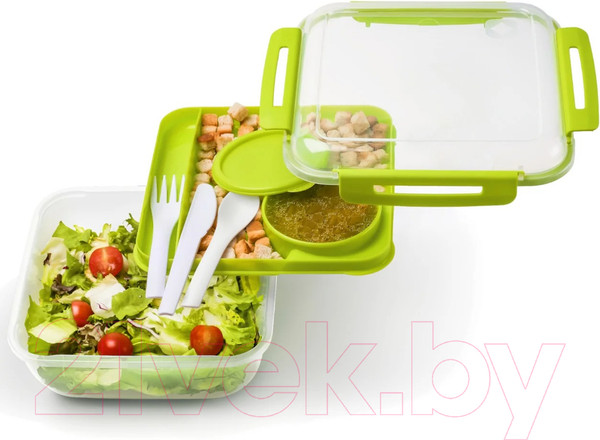 Изображение товара Набор для ланча Rotho Salad Memory / 1009205070 (1.7л, лайм)