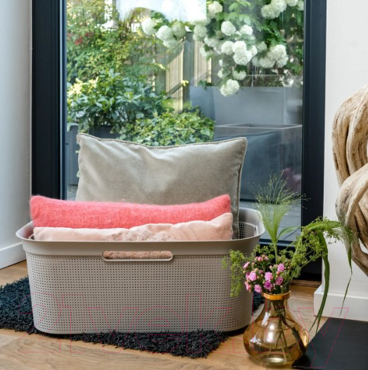 Изображение товара Корзина для белья Rotho Laundry Brisen / 1023607422 (41л, капучино)