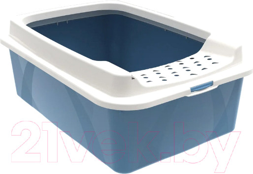 Изображение товара Туалет-лоток Rotho Bonnie ECO Top Entry / 4004706161 (голубой)