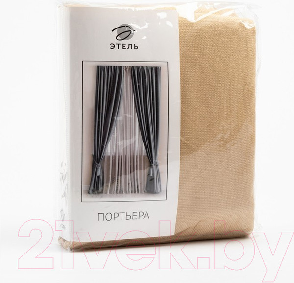 Изображение товара Штора Этель Структурная 7062916 (130x300, бежевый)