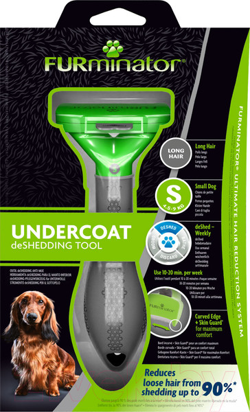Изображение товара Фурминатор для животных FURminator Dog Undercoat S Long Hair 12 YA