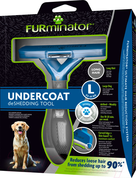Изображение товара Фурминатор для животных FURminator Dog Undercoat L Long Hair 12 YA
