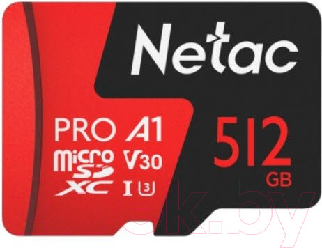 Изображение товара Карта памяти Netac P500 Extreme Pro 512GB (NT02P500PRO-512G-R) (с адаптером)