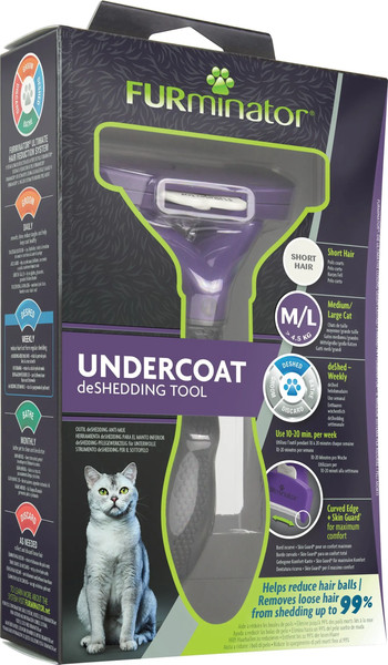 Изображение товара Фурминатор для животных FURminator Cat Undercoat M/L Long Hair 12 YA