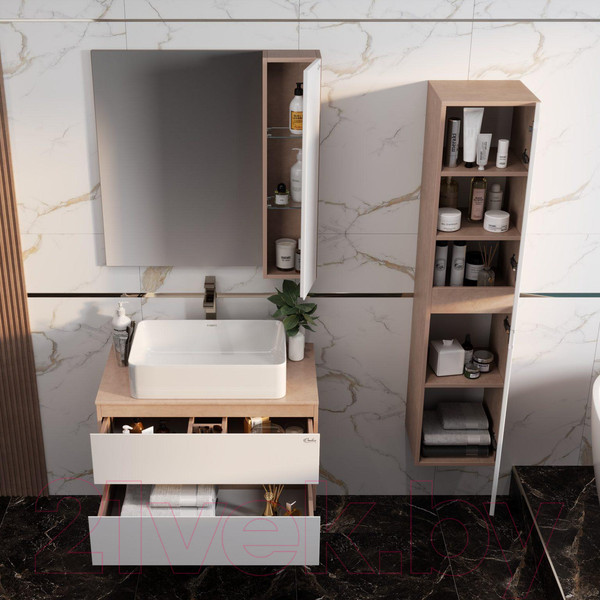 Изображение товара Шкаф-пенал для ванной Onika Алеста 35.10 (403566)