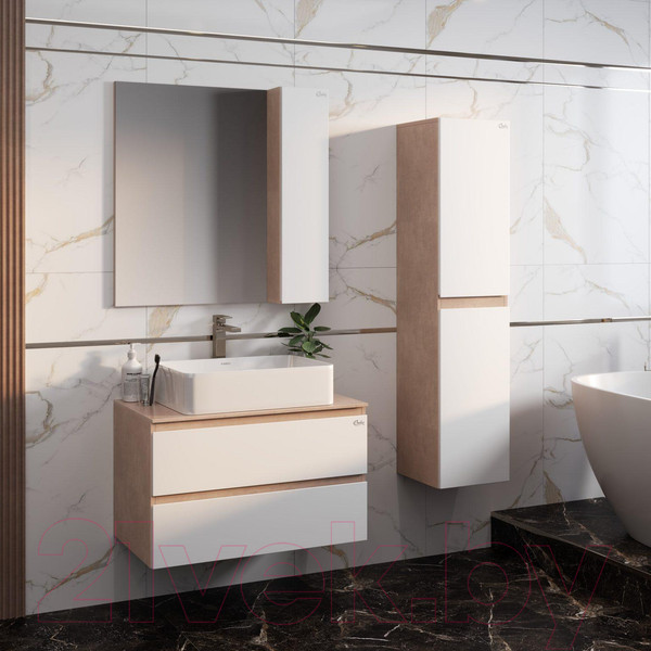 Изображение товара Шкаф-пенал для ванной Onika Алеста 35.10 (403566)