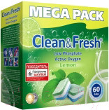 Изображение товара Таблетки для посудомоечных машин Clean & Fresh All in 1 (61шт)