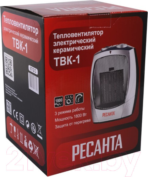 Изображение товара Тепловентилятор Ресанта ТВК-1800 (67/2/10)
