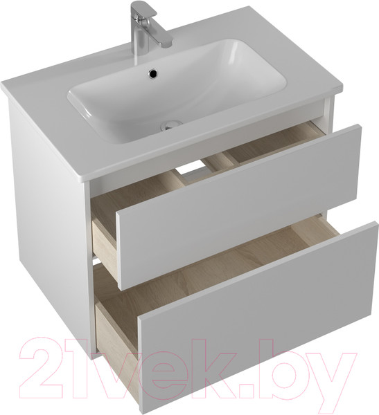 Изображение товара Тумба с умывальником Briz Монца Эйфория 80 / 237 03-18080-11 00 БЕЛ