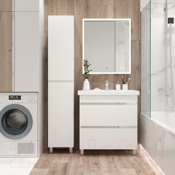 Изображение товара Тумба с умывальником Briz Элен Классик Фостер 80 / 227 03-08080-06 00 БЕЛ