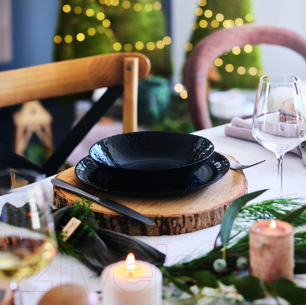 Изображение товара Набор тарелок Luminarc Pampille Q6157 (18пр, черный)