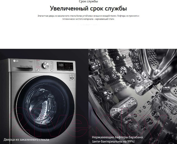 Изображение товара Стирально-сушильная машина LG F4V5VG2S