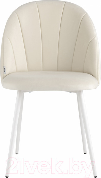 Изображение товара Стул Stool Group Логан / AV 413-Cmil-02 (велюр молочный/белые ножки)