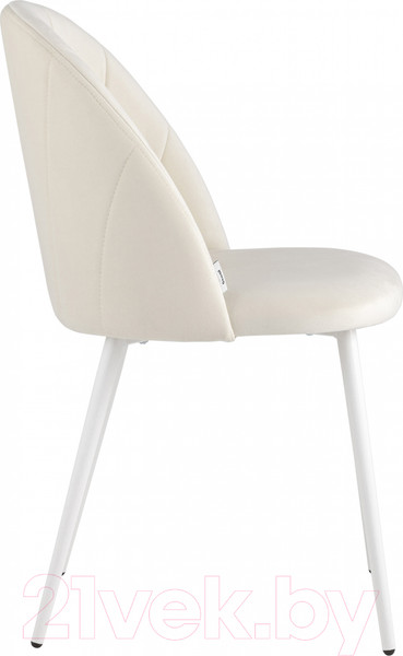 Изображение товара Стул Stool Group Логан / AV 413-Cmil-02 (велюр молочный/белые ножки)