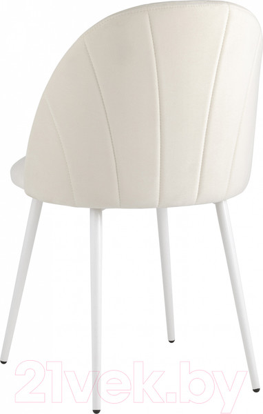 Изображение товара Стул Stool Group Логан / AV 413-Cmil-02 (велюр молочный/белые ножки)