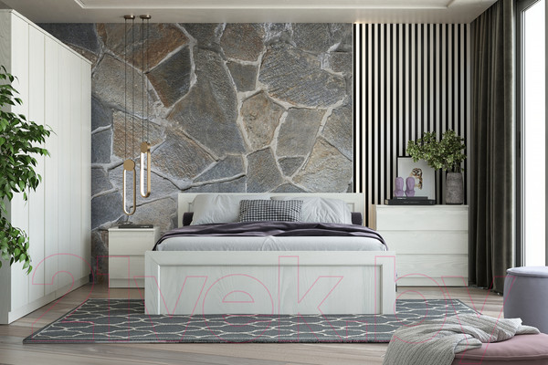 Изображение товара Прикроватная тумба Евва Турин ТР-2S/YA-S (ясень снежный)