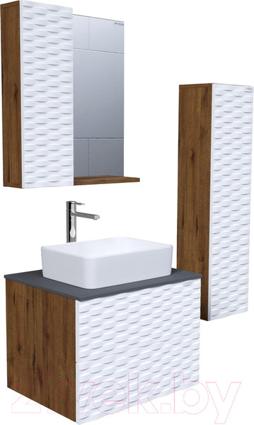 Изображение товара Шкаф с зеркалом для ванной Grossman Альба 65 L / 206501