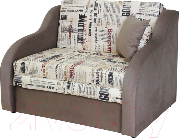 Изображение товара Кресло-кровать Аквилон Юниор 1-1 (газета милк/бинго какао)