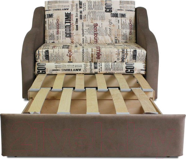 Изображение товара Кресло-кровать Аквилон Юниор 1-1 (газета милк/бинго какао)