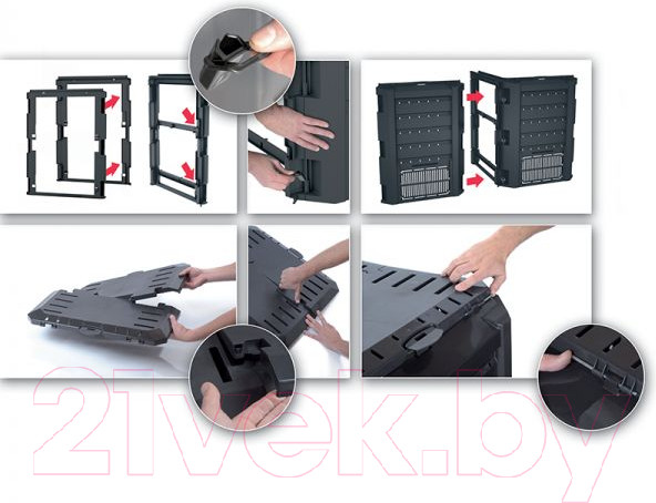 Изображение товара Компостер Prosperplast Compogreen IKST380C-S411 (черный)