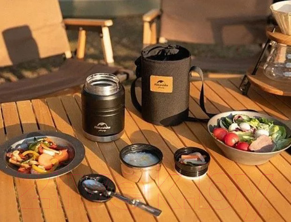 Изображение товара Термос для еды Naturehike NH20SJ041 (500мл, черный)