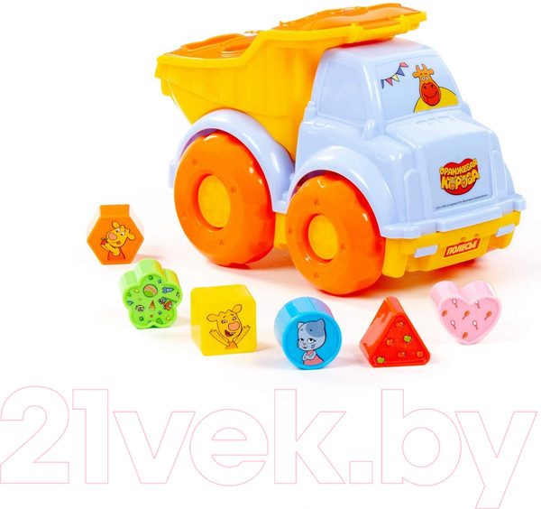 Изображение товара Сортер Полесье Оранжевая корова Самосвал / 91710