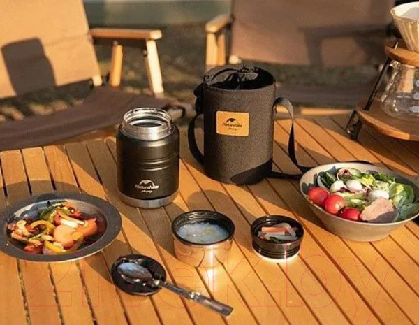 Изображение товара Термос для еды Naturehike NH20SJ041 (750мл, черный)
