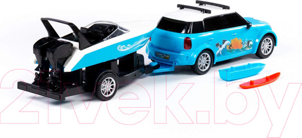 Изображение товара Автомобиль игрушечный Полесье Круиз с катером на прицепе / 92496