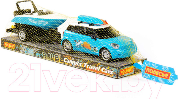 Изображение товара Автомобиль игрушечный Полесье Круиз с катером на прицепе / 92496