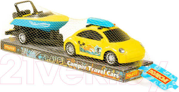 Изображение товара Автомобиль игрушечный Полесье Турне с катером на прицепе / 92540