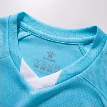 Изображение товара Футбольная форма Kelme Short-Sleeved Football Suit / 8251ZB3002-405 (р.130, голубой/темно-синий)