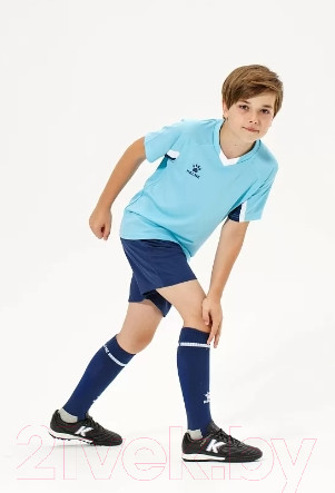 Изображение товара Футбольная форма Kelme Short-Sleeved Football Suit / 8251ZB3002-405 (р.130, голубой/темно-синий)