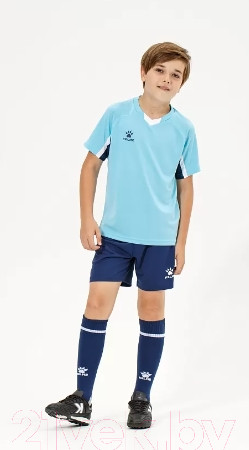 Изображение товара Футбольная форма Kelme Short-Sleeved Football Suit / 8251ZB3002-405 (р.130, голубой/темно-синий)