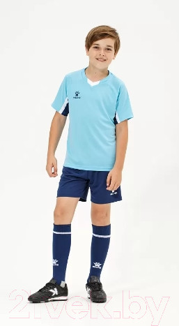 Изображение товара Футбольная форма Kelme Short-Sleeved Football Suit / 8251ZB3002-405 (р.130, голубой/темно-синий)
