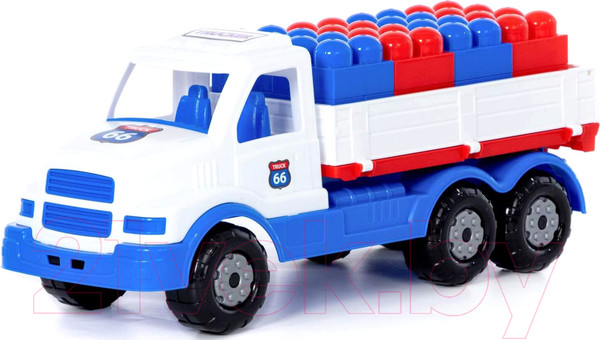 Изображение товара Самосвал игрушечный Полесье Сталкер с конструктором / 93189