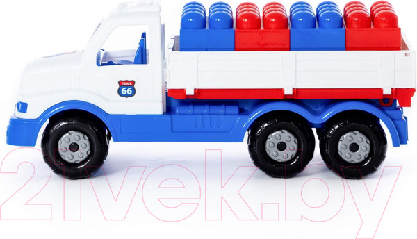 Изображение товара Самосвал игрушечный Полесье Сталкер с конструктором / 93189