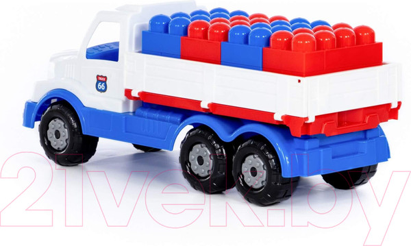 Изображение товара Самосвал игрушечный Полесье Сталкер с конструктором / 93189