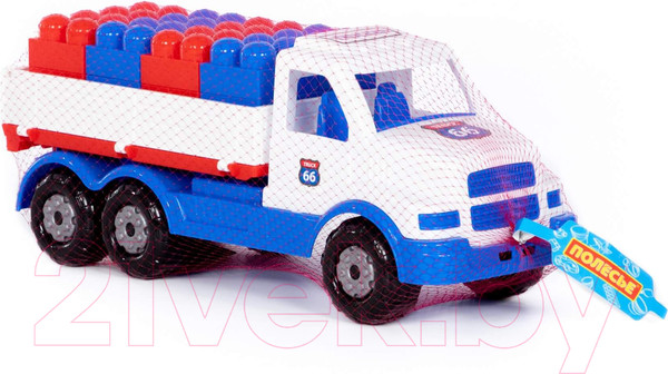 Изображение товара Самосвал игрушечный Полесье Сталкер с конструктором / 93189