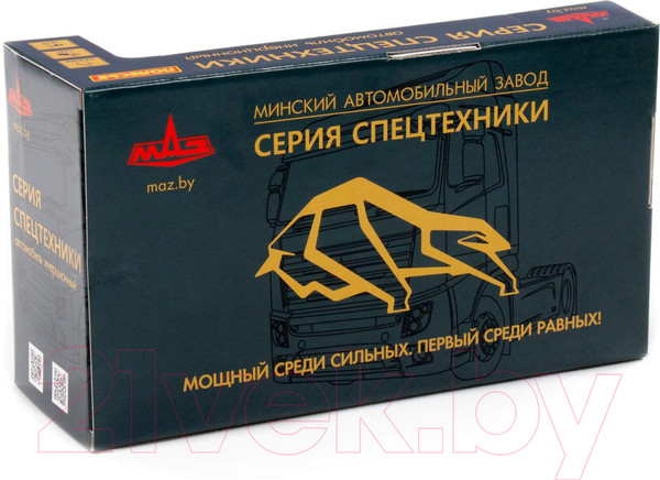 Изображение товара Автомобиль игрушечный Полесье МАЗ с цистерной со звуком и светом / 94063 (инерционный)