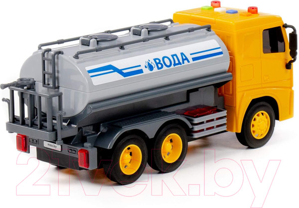 Изображение товара Автомобиль игрушечный Полесье МАЗ Поливочный со светом и звуком / 94100 (инерционный)