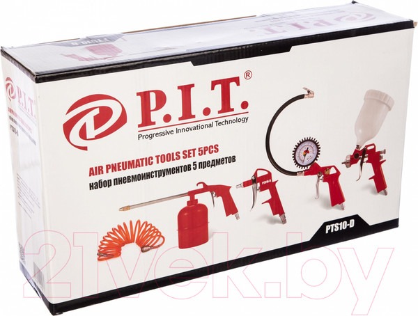 Изображение товара Набор пневмоинструмента P.I.T PTS10-D