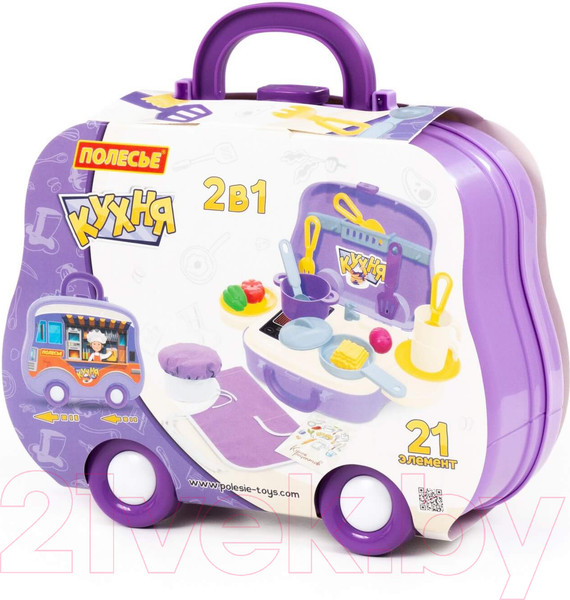 Изображение товара Детская кухня Полесье В чемоданчике / 94278
