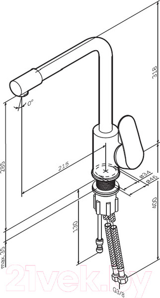 Изображение товара Смеситель AM.PM Like F8005722