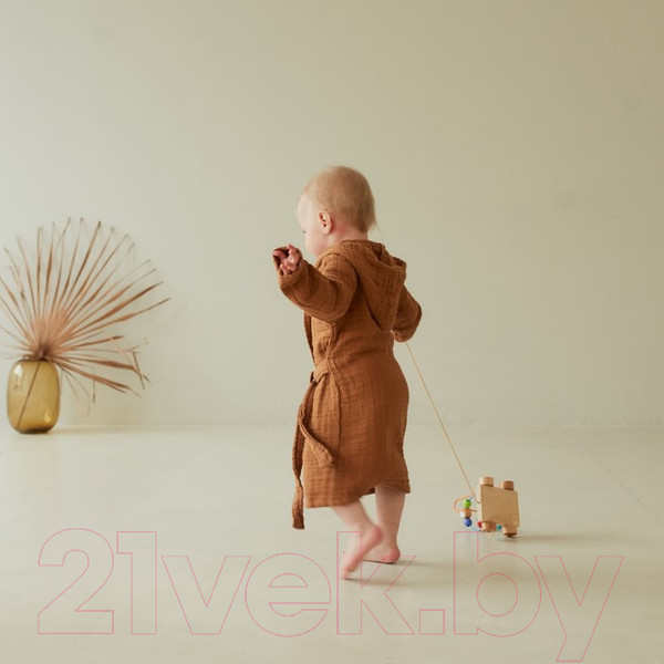 Изображение товара Халат детский Love Life 7577497 (р-р 110-116, корица)