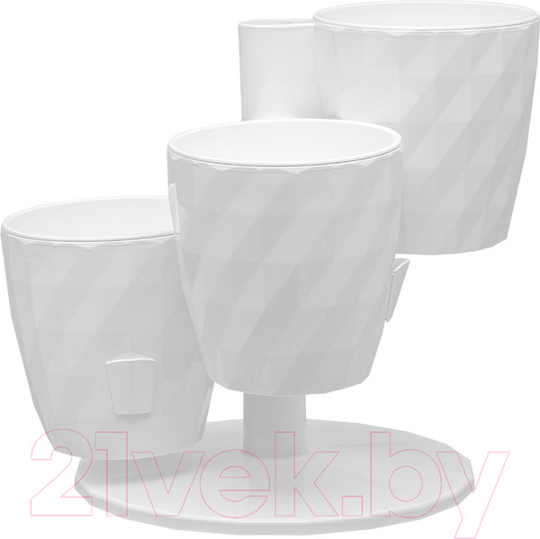 Изображение товара Набор кашпо La Decoro Ruby Каскад / 4534401 (белый, 1л)